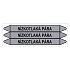 Značení potrubí, nízkotlaká pára,3 ks, 355 × 37 mm